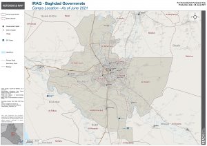 REACH IRQ Map REF Baghdad CampLocation 28JUNE2021 A1
