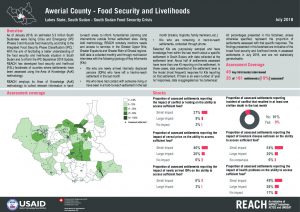 REACH_SSD_Factsheet_Food Security and Livelihoods in Greater Bahr el Ghazal_July 2018
