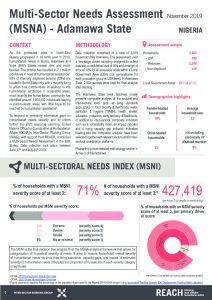 2019 Multi-Sector Needs Assessment Adamawa State, Nigeria - Nov 2019 Factsheet