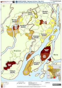 BGD_Map_Patuakhali District reported Number of Damaged Destroyed Shelters per Union_June 2013