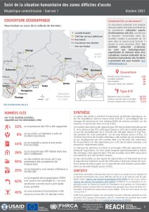 Evaluation multisectorielle dans les zones difficiles d’accès en RCA, Sud-est 1, RCA – Octobre 2021