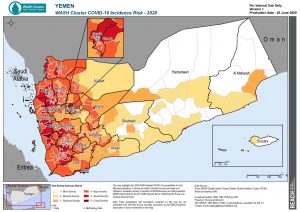 REACH YEM MAP WASH COVID 19 Incidence Risk_June 2020