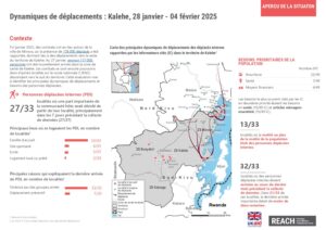 REACH RDC - Dynamiques de déplacements - Territoire de Kalehe, Sud-Kivu - 28 janvier - 04 février 2025