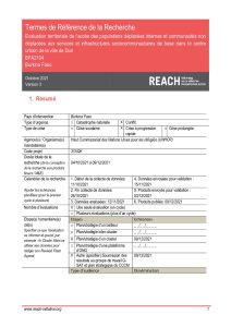 Burkina Faso TOR Area Based Assessment Dori October 2021