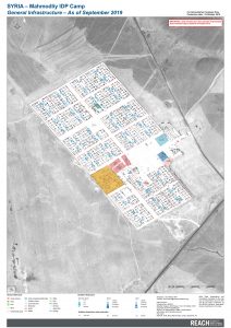 Mahmoudli Camp Infrastructure Map A0, Northeast Syria – September 2019