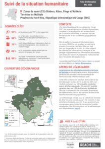 REACH RDC - Suivi de la situation humanitaire - Territoire de Walikale, Nord-Kivu (Mai 2025)