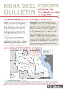 MSNA 2021 dans la province du Tanganyika, RDC : bulletin