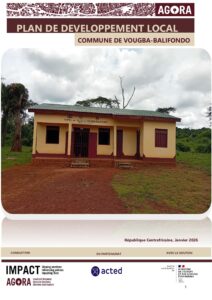 AGORA RCA Plan de développement local - Commune de Vougba-Balifondo Mars 2026