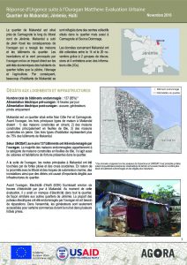 HIT_Factsheet_Evaluation urbaine_Makandal_Novembre 2016
