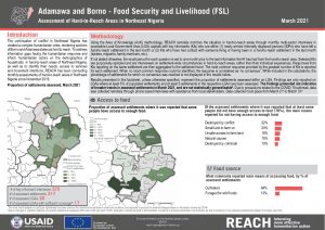 Hard to Reach Assessment in Northeast Nigeria, Food Security and Livelihood Factsheet, March 2021