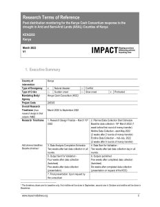 PANDA_KEN_Terms of Reference_ASAL Post Distribution Monitoring_March_2022