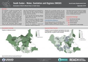 Assessment of Hard-to-Reach Areas, WASH Sectoral Overview, South Sudan - September 2019