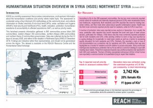 Humanitarian Situation Overview in Northwest Syria – December 2019