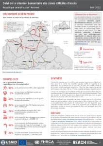 Evaluation multisectorielle dans les zones difficiles d’accès, Nord-est, RCA – Avril 2022