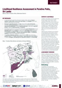 Livelihoods Resilience Assessment Factsheet Sri Lanka March 2024 Vellaveli