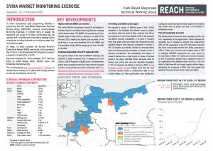 Market Monitoring in Northwest Syria – February 2020