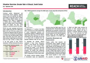 REACH_SSD_Situation Overview_Greater Bahr el Ghazal_July to September 2018