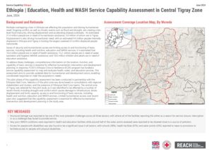 REACH Ethiopia Service Capabilities Assessment Central Zone, Tigray