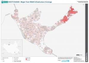 REACH SSD WASH Infrastructure and Population Map, Magwi Town