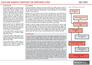 REACH_SYR_Analysis_Cash & Markets Snapshot for Northern Syria_July 2021