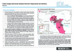 SYR_CCCM_Situation Overview_Eastern Aleppo displacement and intentions_March 2017