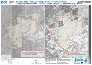 Bangladesh - Cox's Bazar - Kutupalong Extension Site - Zone DD Shelter Analysis Comparison - 25 September & 26 October 2017