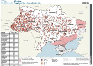 REACH, Ukraine, IDP Collective Site Monitoring, Map, Active Sites, December 2023