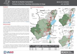 Suivi de la situation humanitaire au Nord-Kivu, aperçu de la situation, avril-juin 2021