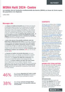 REACH Haiti Rapport Evaluation Multisectorielle des Besoins (MSNA) Centre 2024