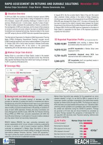 Rapid Assessment on Returns and Durable Solutions in Markaz Sinjar - November 2020