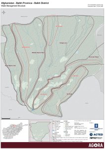 Balkh District Water User Group Map December 2019