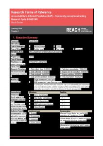 SSD_ToRs_Accountability to Affected Populations_Community Perceptions Tracking_January 2019