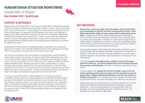 Regional Situation Overview: Greater Bahr el Ghazal (May-October 2022)