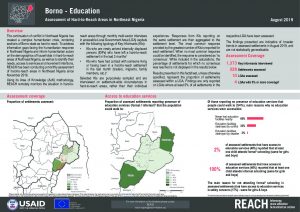 Hard-to-Reach Education Factsheet in Borno State, Nigeria - August 2019