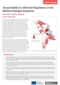 REACH Moldova - Accountability to Affected Populations (AAP) Assessment - Situation Overview  - March 2026