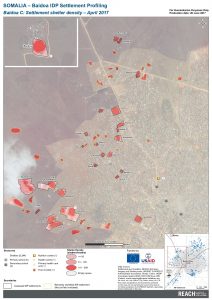 reach som map baidoa C idp shelter density 2017 a3