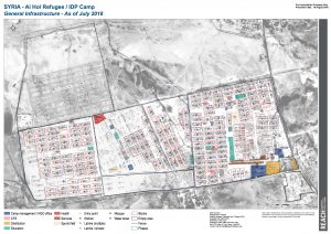 SYR_Map_Al Hol_General Infrastructure_August 2018_A0_EN