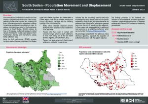 REACH South Sudan Factsheet Assessment of Hard-to-Reach Areas Population Movement October 2022