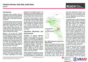 SSD_Situation Overview_Unity State_April 2017