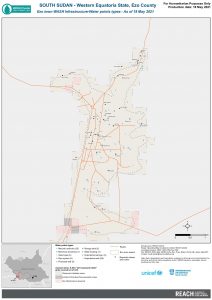 REACH SSD Map WASH Infra Ezo Town Water Points By Types May2021