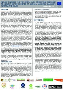 The Kenya Cash Consortium Endline factsheet for the drought response in ASAL counties