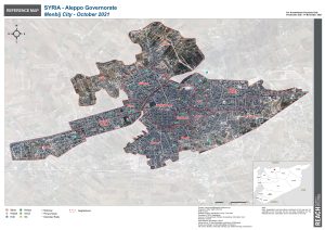 Syria - Menbij City Reference Map October 2021