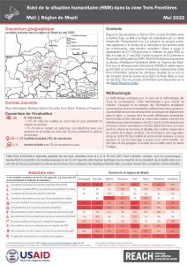 REACH Mali Suivi de la situation humanitaire dans la zone frontalière, Région de Mopti, Fiche d’information (5-30 mai 2022)