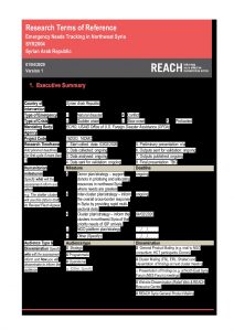 REACH SYR Emergency Needs Tracking NWS ToR external