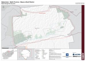 Mazar-e-Sharif District Water User Group Map December 2019