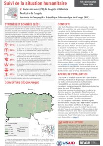 REACH RDC Factsheet HSM - Tanganyika - Territoire de Kongolo - Février 2024