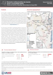 REACH DRC Évaluation Multisectorielle des Besoins_Zones inaccessibles Sud-Kivu Août 2022
