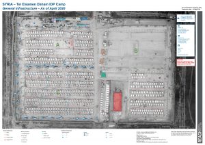Tel Samen Camp Infrastructure Map A0 - Northeast Syria - April 2020