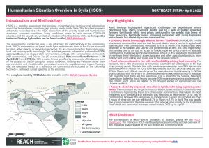 Humanitarian Situation Overview in Northeast Syria – April 2022