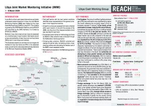 Libya Joint Market Monitoring Initiative, March 2020 Situation Overview